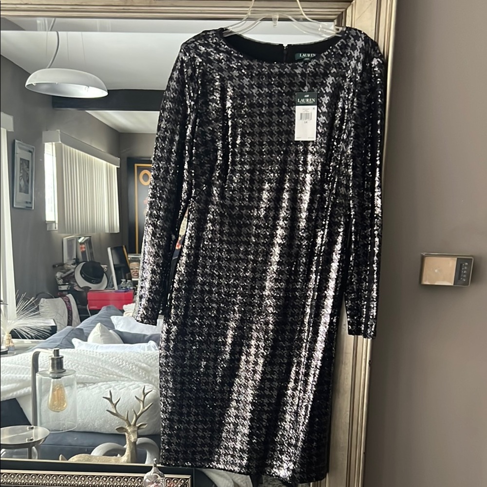 Black Sequin Dress